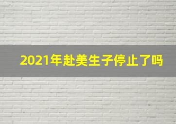 2021年赴美生子停止了吗