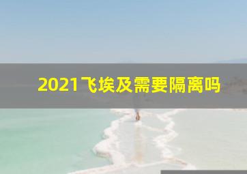 2021飞埃及需要隔离吗