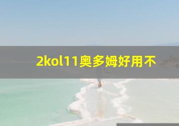 2kol11奥多姆好用不