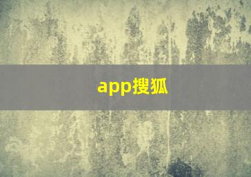 app搜狐