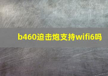 b460迫击炮支持wifi6吗