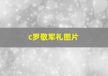 c罗敬军礼图片