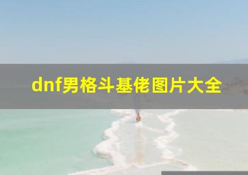 dnf男格斗基佬图片大全