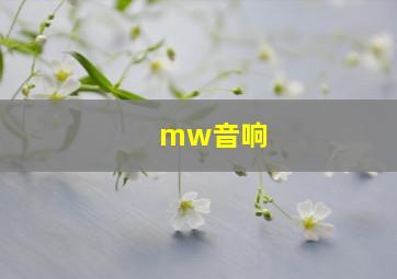 mw音响