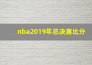 nba2019年总决赛比分