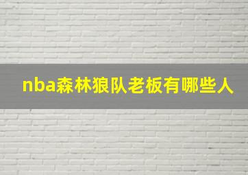 nba森林狼队老板有哪些人