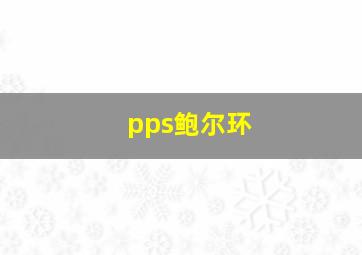 pps鲍尔环