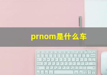 prnom是什么车