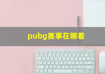 pubg赛事在哪看