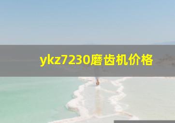 ykz7230磨齿机价格