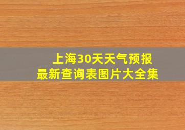 上海30天天气预报最新查询表图片大全集