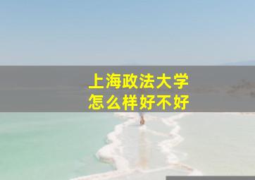 上海政法大学怎么样好不好