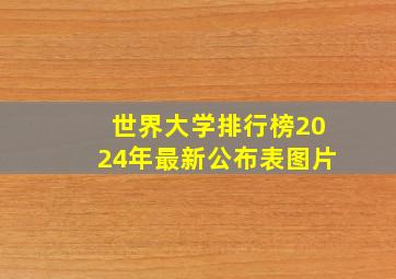 世界大学排行榜2024年最新公布表图片