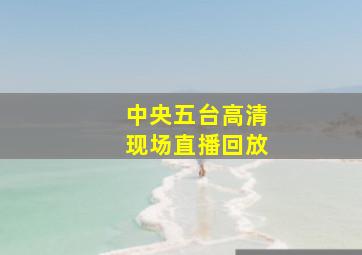 中央五台高清现场直播回放