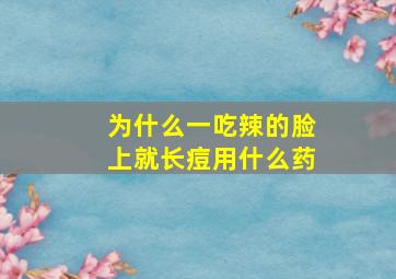 为什么一吃辣的脸上就长痘用什么药