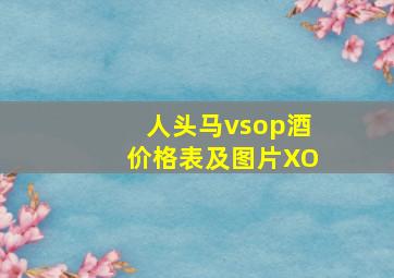 人头马vsop酒价格表及图片XO