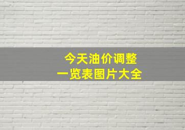 今天油价调整一览表图片大全