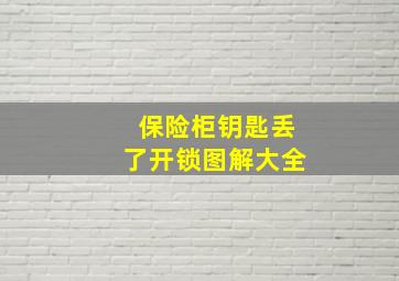 保险柜钥匙丢了开锁图解大全