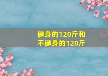 健身的120斤和不健身的120斤