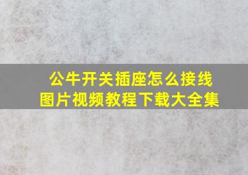 公牛开关插座怎么接线图片视频教程下载大全集