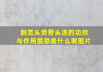 刺苋头煲骨头汤的功效与作用禁忌是什么呢图片