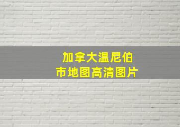 加拿大温尼伯市地图高清图片