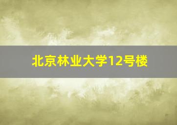 北京林业大学12号楼