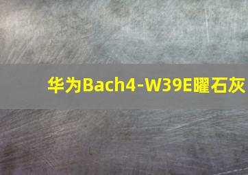 华为Bach4-W39E曜石灰