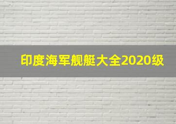 印度海军舰艇大全2020级