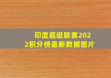 印度超级联赛2022积分榜最新数据图片