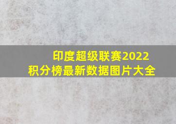 印度超级联赛2022积分榜最新数据图片大全