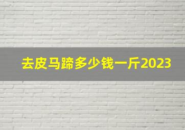 去皮马蹄多少钱一斤2023