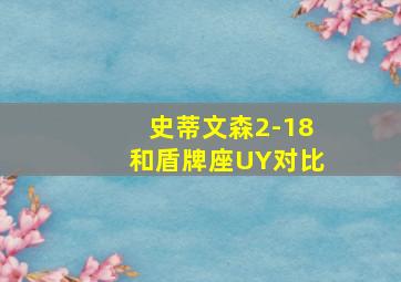 史蒂文森2-18和盾牌座UY对比