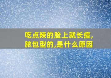 吃点辣的脸上就长痘,脓包型的,是什么原因