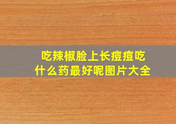 吃辣椒脸上长痘痘吃什么药最好呢图片大全