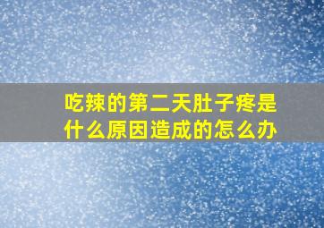 吃辣的第二天肚子疼是什么原因造成的怎么办