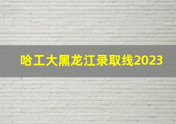 哈工大黑龙江录取线2023