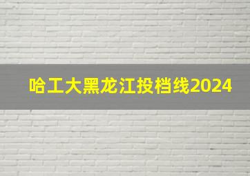 哈工大黑龙江投档线2024