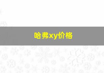 哈弗xy价格