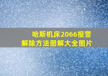 哈斯机床2066报警解除方法图解大全图片