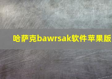 哈萨克bawrsak软件苹果版