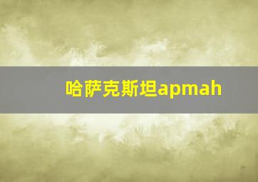 哈萨克斯坦apmah