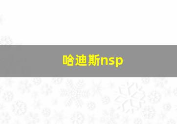 哈迪斯nsp