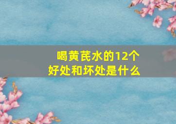 喝黄芪水的12个好处和坏处是什么