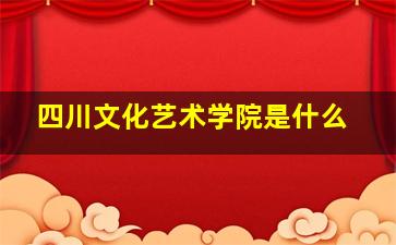 四川文化艺术学院是什么