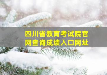 四川省教育考试院官网查询成绩入口网址