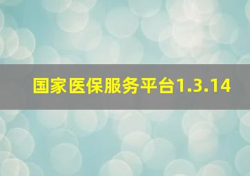 国家医保服务平台1.3.14