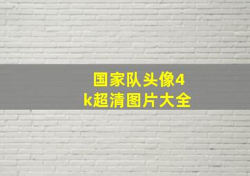 国家队头像4k超清图片大全