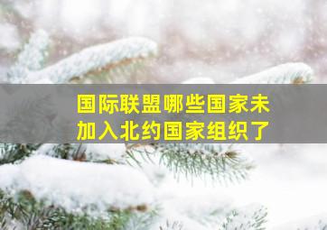 国际联盟哪些国家未加入北约国家组织了