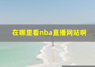 在哪里看nba直播网站啊